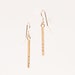 Gold diamond earrings, drop earrings, earrings for women