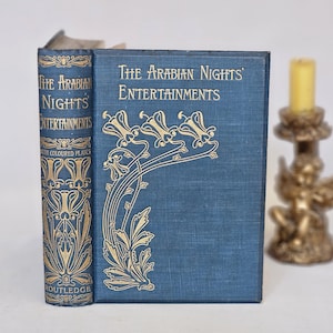 c1900 Le mille e una notte / George Routledge & Sons, Londra / Con sei tavole a colori / Pagine con bordi dorati / Cartoline decorative