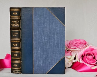 1924 Agnes Grey by Anne Bronte / John Grant, Edinburgh / Leather Bound / Black & White Illustrations / Antique Book / Good Condition