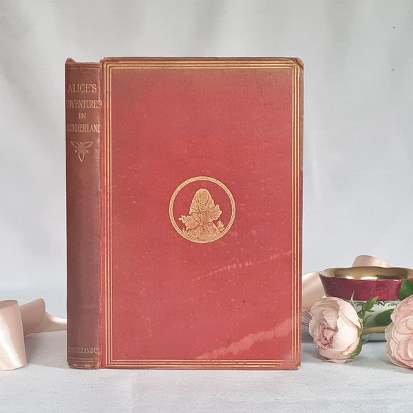 1898 Alice's Adventures in Wonderland by Lewis Carroll / Early Antique Hardback / Macmillan, London / Richly Illustrated / WITH SOME WEAR