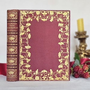 1911 Stories From Herodotus Retold by HL Havell / George Harrap London / Richly Illustrated / Decorated Boards / Good Condition Antique