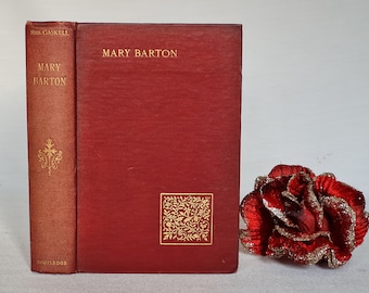 Antique 'Mary Barton' Book by Elizabeth Gaskell, c1900
