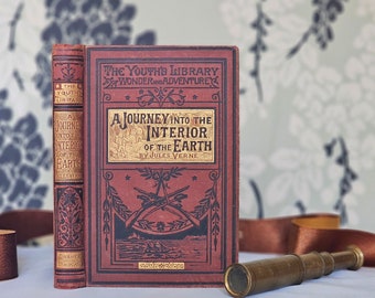 1877 A Journey Into the Interior of the Earth by Jules Verne / Ward, Lock & Co London / Good Condition / Early Antique Edition 147 Years Old