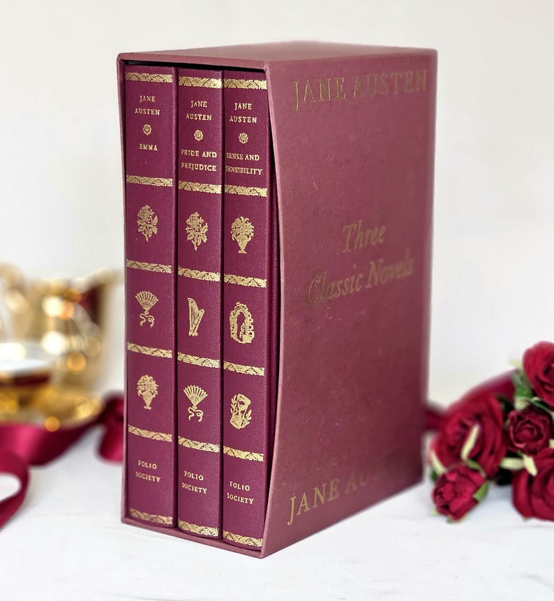 1996 Jane Austen Folio Society Set: Pride and Prejudice, Sense ...
