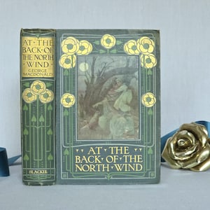 c1905 At the Back of the North Wind by George Macdonald - Illustrated Antique Book