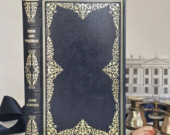 1968 Pride and Prejudice - Heron London - Blue Faux Leather & Gilt, Illustrated
