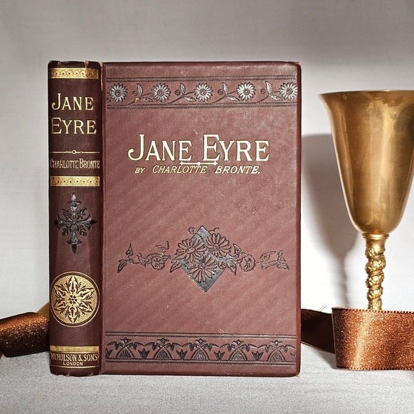 1900 Jane Eyre by Charlotte Bronte / W Nicholson & Sons, London / Lovely Antique Bronte Book / In Good Condition / Decorative Boards