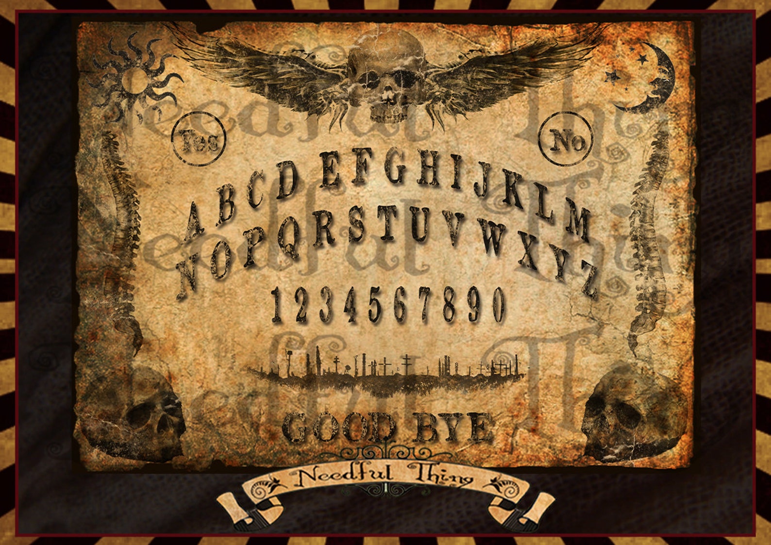 DIGITAL 4 OUIJA Board Printable Vintage Steampunk Old Paper Etsy