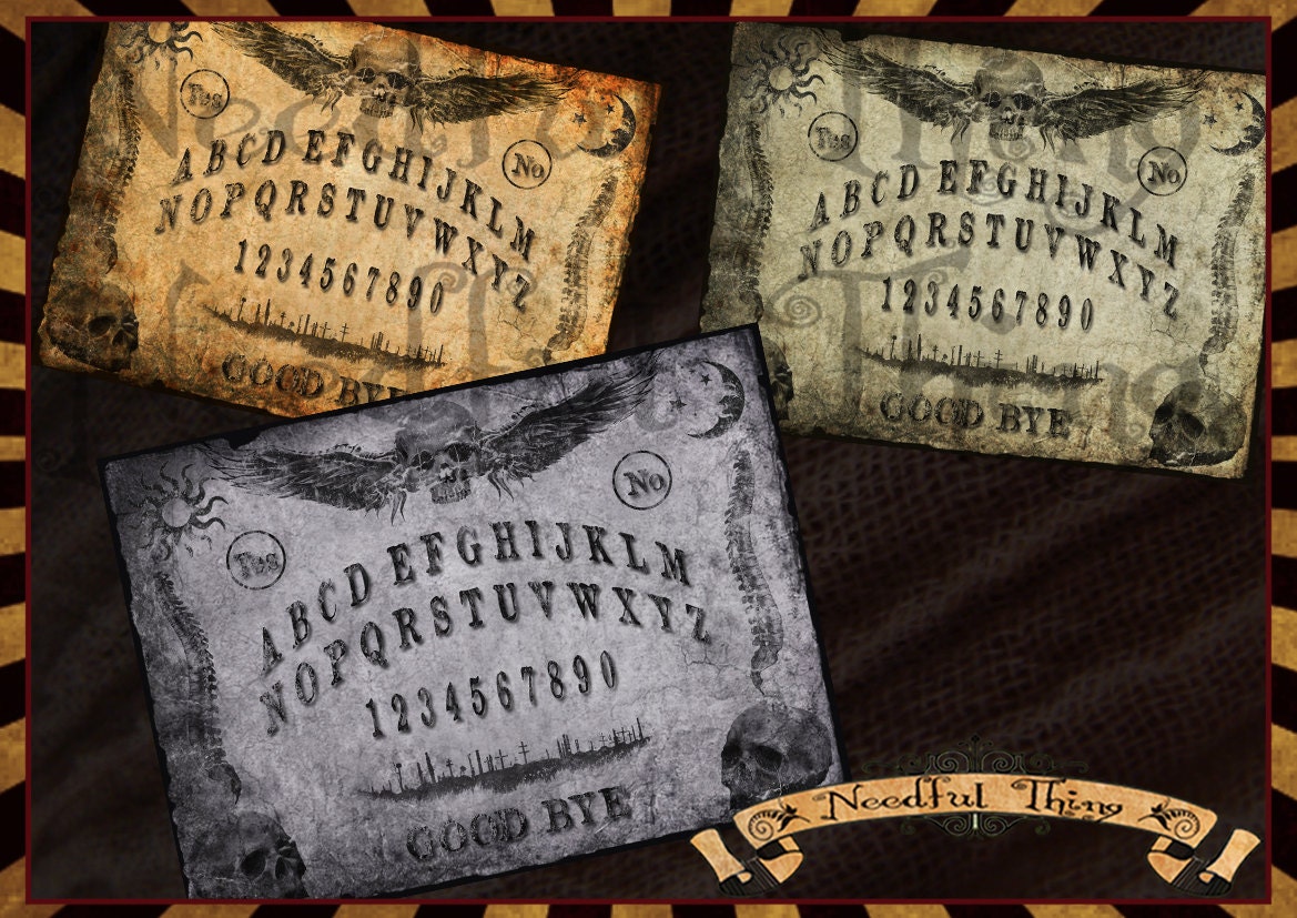 DIGITAL 4 OUIJA Board Printable Vintage Steampunk Old Paper Shabby ...