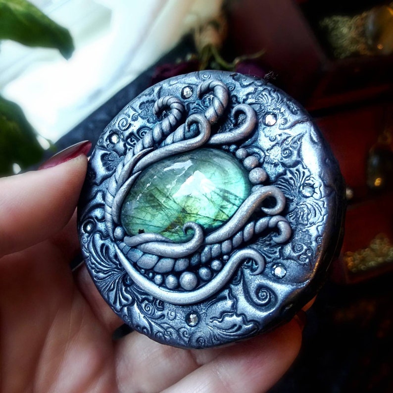 Labradorite Box Keepsake Box Dragon Decor Labradorite Dragon Eye Treasure Box Mystical Art Box Ring Box Jewelry Box Trinket Box
