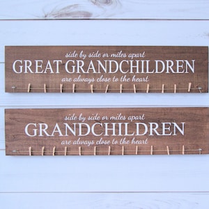 Photo Holder, Picture Board, Grandkids Sign, Grandma Gift, Mother in Law Gift, Great Grandma Gift, Gift for Grandma, Pregnancy Announcement