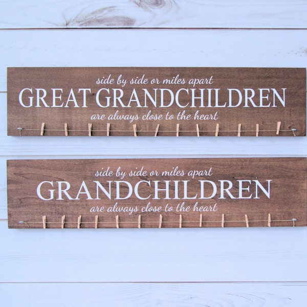 Photo Holder, Picture Board, Grandkids Sign, Mothers Day Gift, Mothers Day, Grandma Gift, Mother in Law Gift, Great Grandma Gift