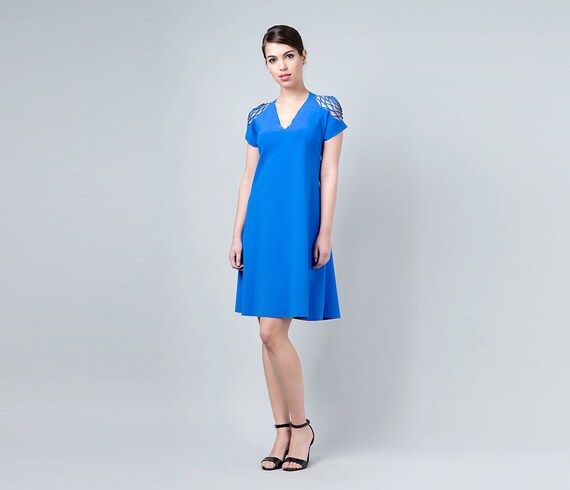 royal blue summer dress