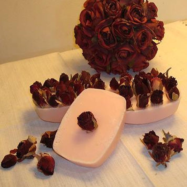 Rose & Geranium Handmade Soap, Valentine Gift, Valentine Roses