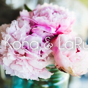 Photo Art Print Peonies Pink White - Instant Download
