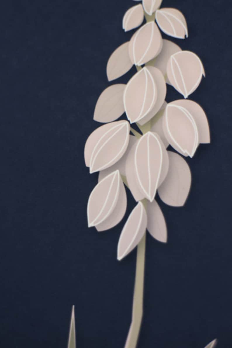 Modern Illustration Desert Blooming Yucca Art Print image 3