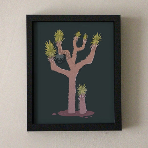 Modern Illustration Desert Joshua Tree Art Print