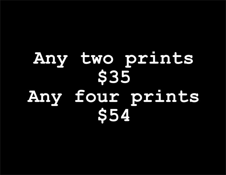 Any Two or Four 8x10 Prints image 1