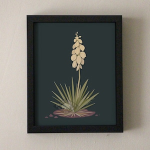 Modern Illustration Desert Blooming Yucca Art Print image 1