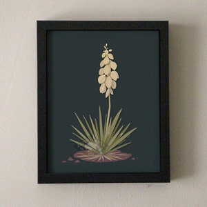 Modern Illustration Desert Blooming Yucca Art Print image 2