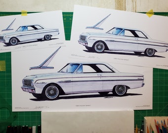 1963 Falcon Sprint Art Print by Jim Gerdom