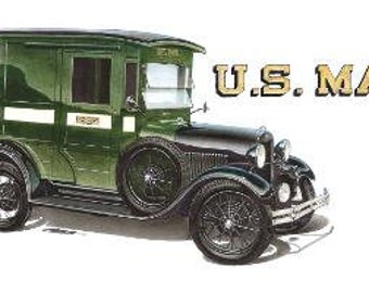 1929 Ford Mail Truck 12x24 inch Art Print by Jim Gerdom