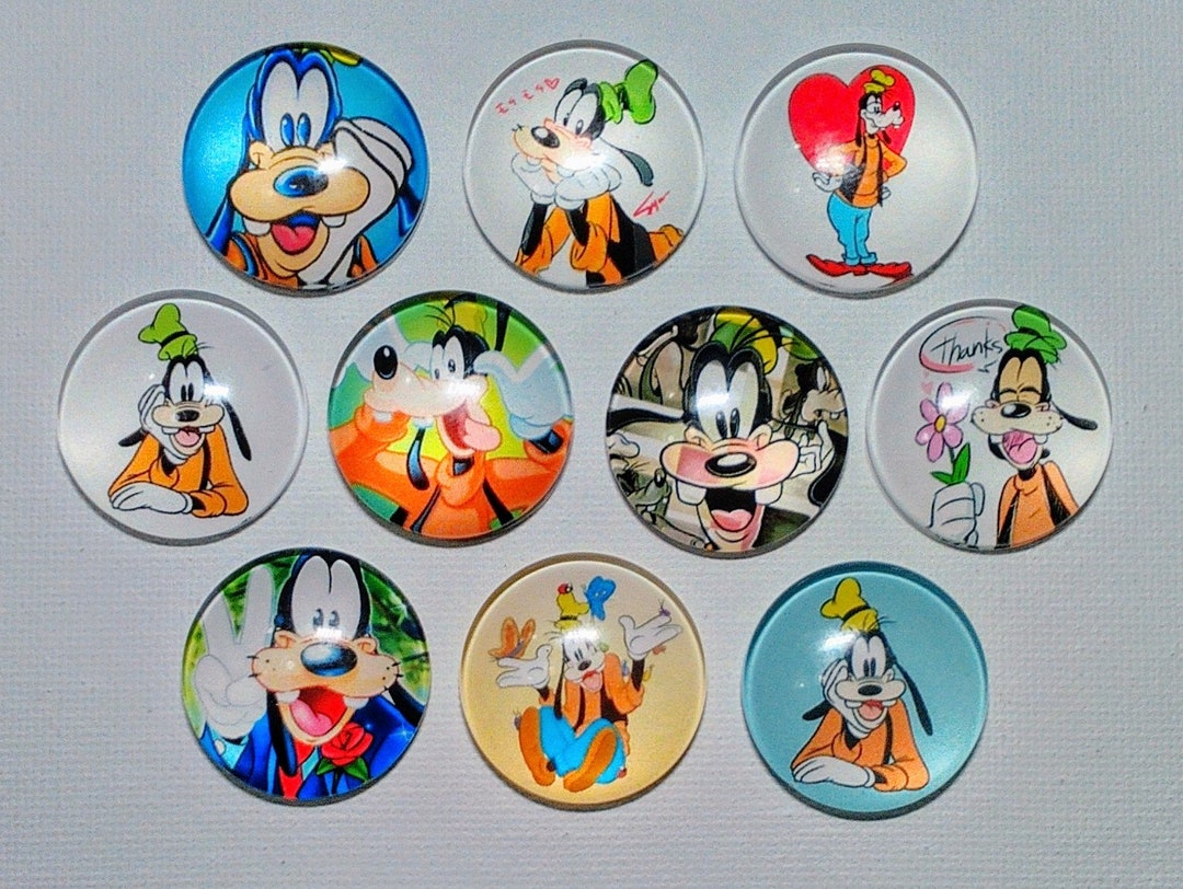 FUNNY DOG ANIMAL Magnet Set of 10 One Inch Round Glass Dome - Etsy