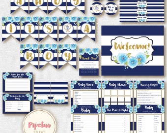 etsy nautical baby shower