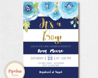 etsy nautical baby shower