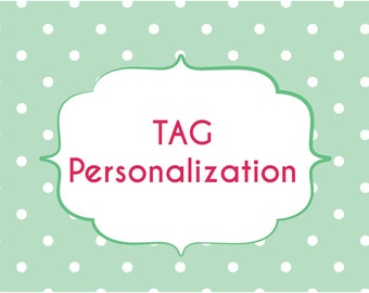 Add personalization to your tag