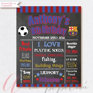 Poster de cumpleaños de Barcelona