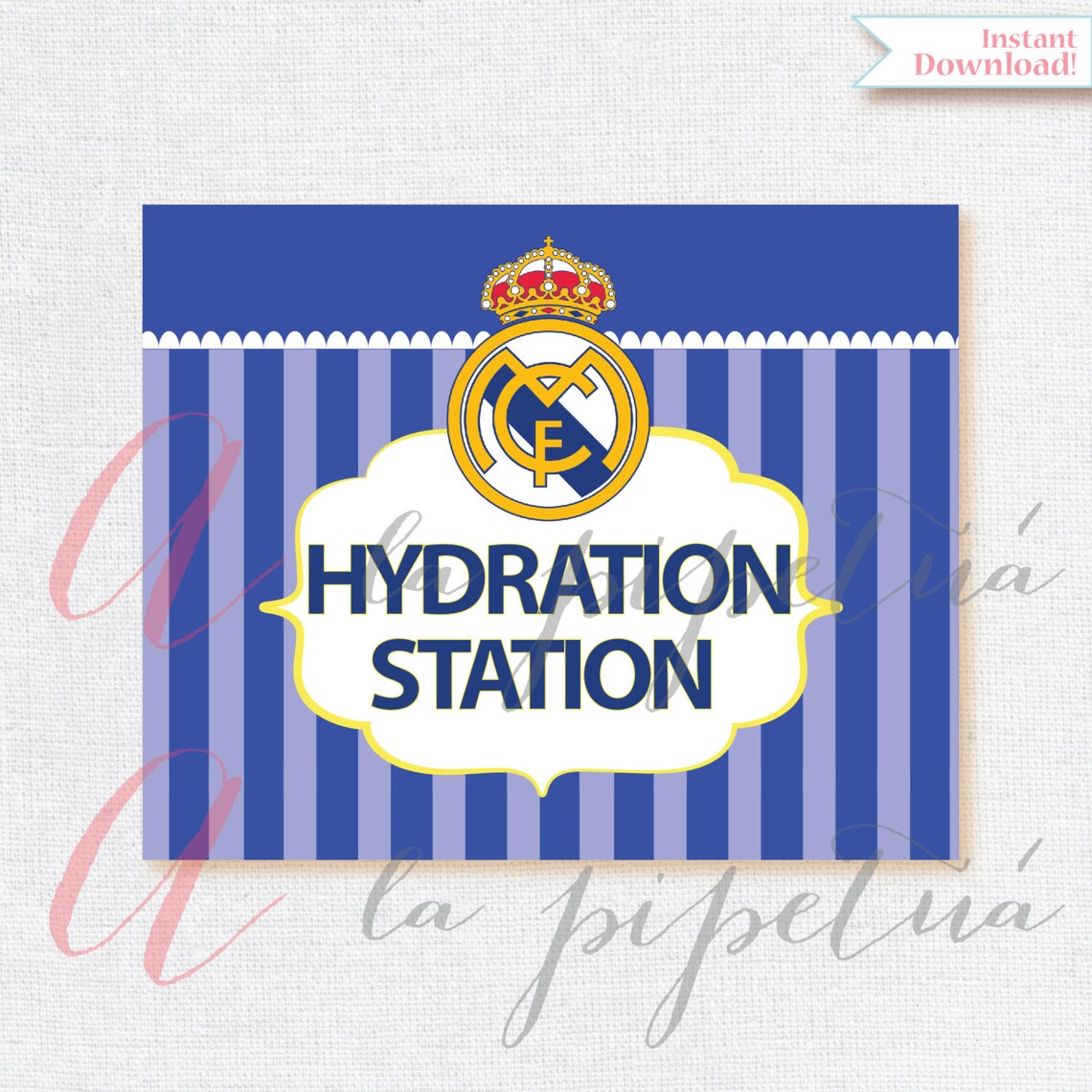 Real Madrid Printables. Printable Soccer Sign. Real Madrid - Etsy