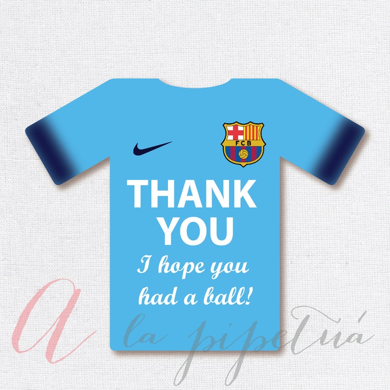 Thank You Favor Tags .barcelona Printable. Printable Favor Etsy