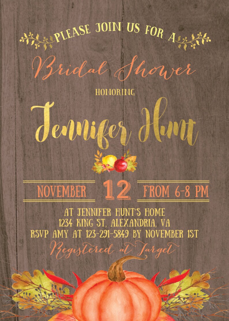 Bridal Shower Invitation. Rustic Bridal Shower Invitation Etsy