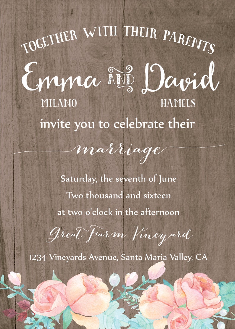Wood Wedding Suit Wedding Invitation. Wedding RSVP Card - Etsy