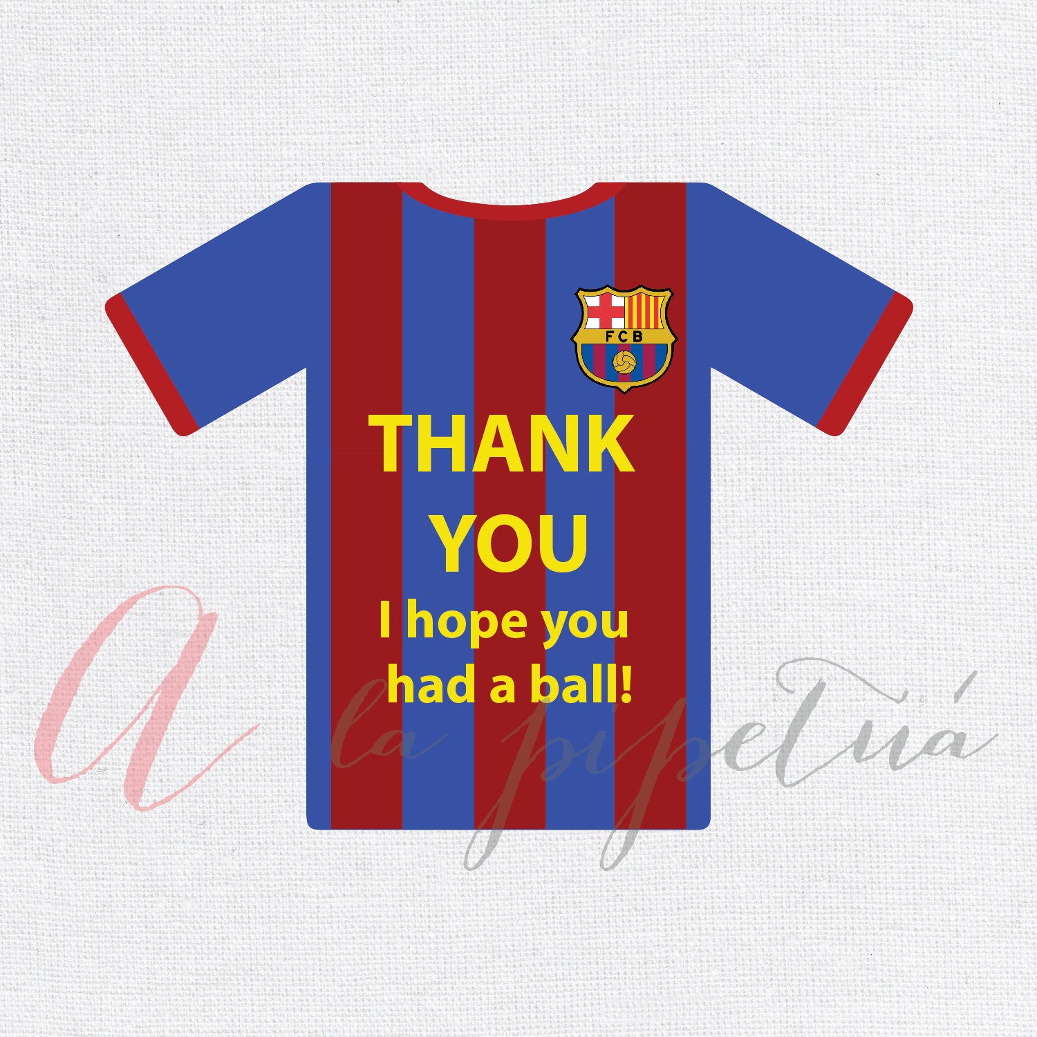 Thank You Favor Tags .Barcelona printable. Printable Favor