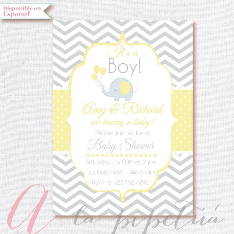 Bebe Ducha Invitacion Invitacion Amarilla Y Gris Chevron Etsy Bebe Ducha Invitacion Invitacion Amarilla Y Gris Chevron Etsy