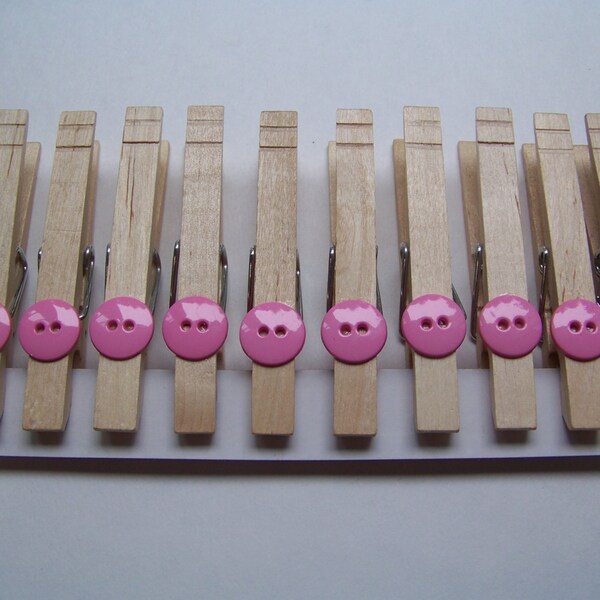 Pink Clothespins Etsy