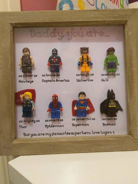 daddy superhero frame