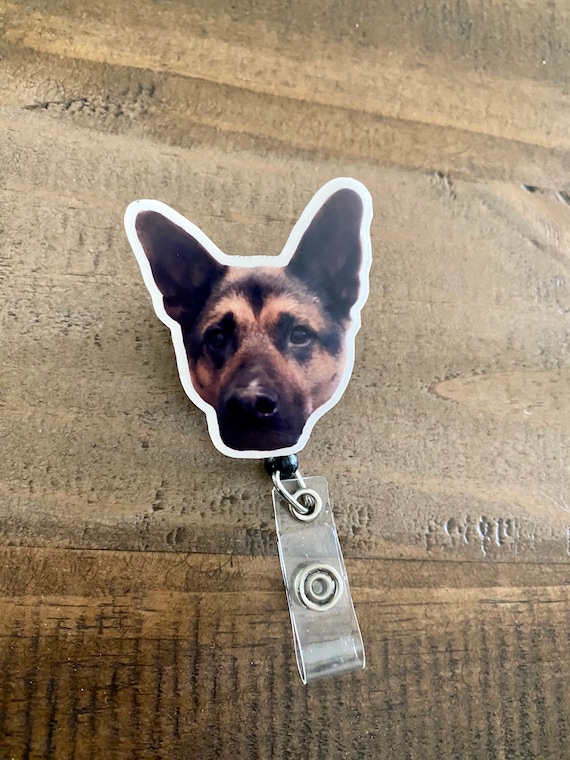 Custom Pet Badge Reel | Personalized Dog Acrylic Badge Reel | Custom Cat Badge Buddy | Nurse Badge Reel | Medical Badge Reel