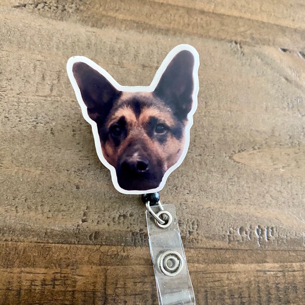 Custom Pet Badge Reel | Personalized Dog Acrylic Badge Reel | Custom Cat Badge Buddy | Nurse Badge Reel | Medical Badge Reel