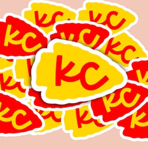 KC Chiefs Vinyl Decals | Kansas City Chiefs Vinyl Stickers | Arrowhead Vinyl Stickers
