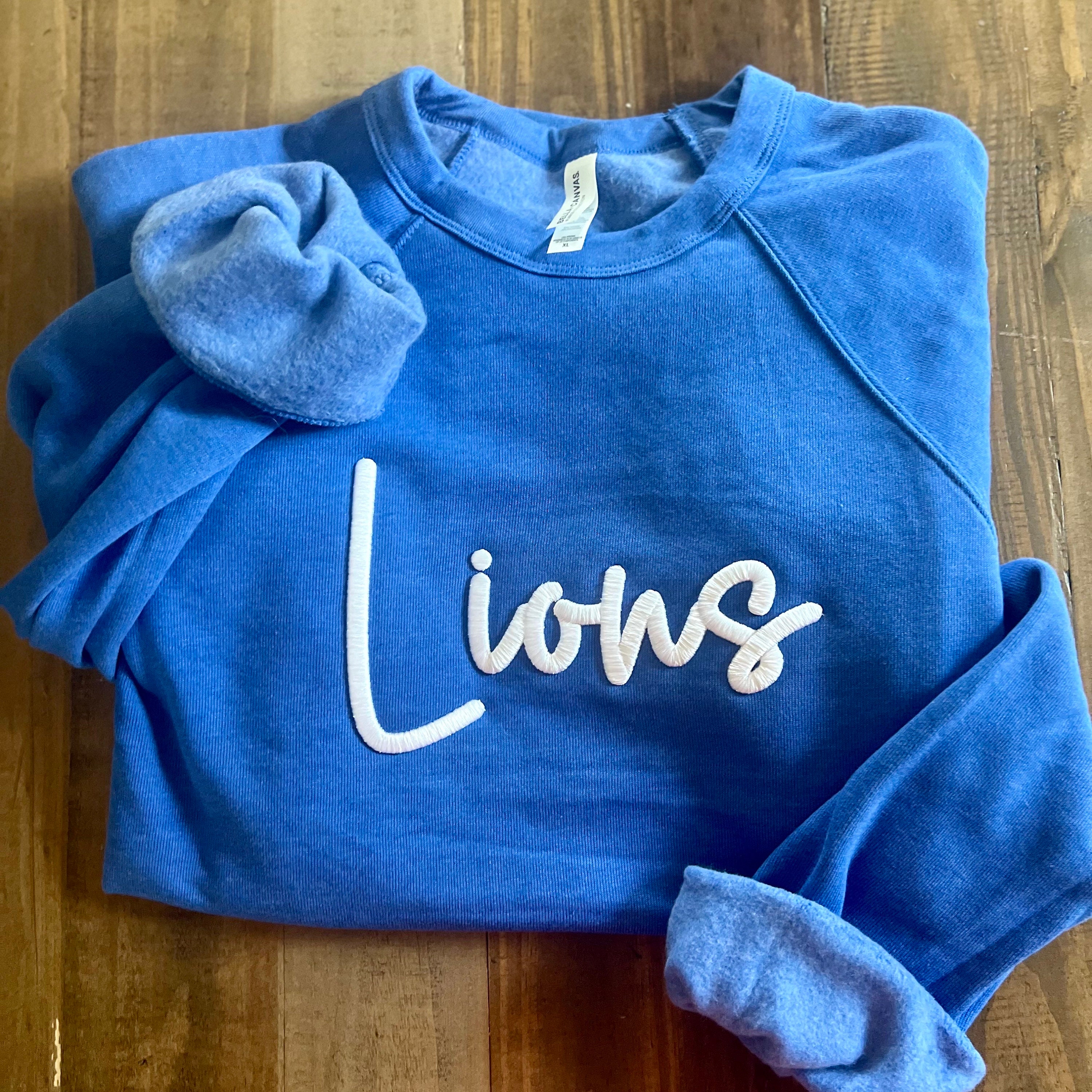 Custom Puff Embroidered Sweatshirt | Personalized Team Sweatshirt | Customized Puff Embroidery Team Spirit