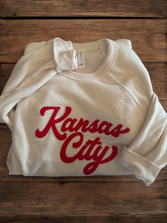 Kansas City Sweatshirt | KC Embroidered Sweatshirt | Vintage inspired