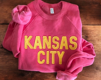 Custom Embroidered Sweatshirt | Personalized Vintage-like Sweatshirt | Customized Vintage Inspired Embroidered Felt Sweatshirt | Custom Text