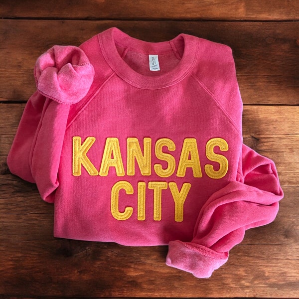 Custom Embroidered Sweatshirt | Personalized Vintage-like Sweatshirt | Customized Vintage Inspired Embroidered Felt Sweatshirt | Appliqué