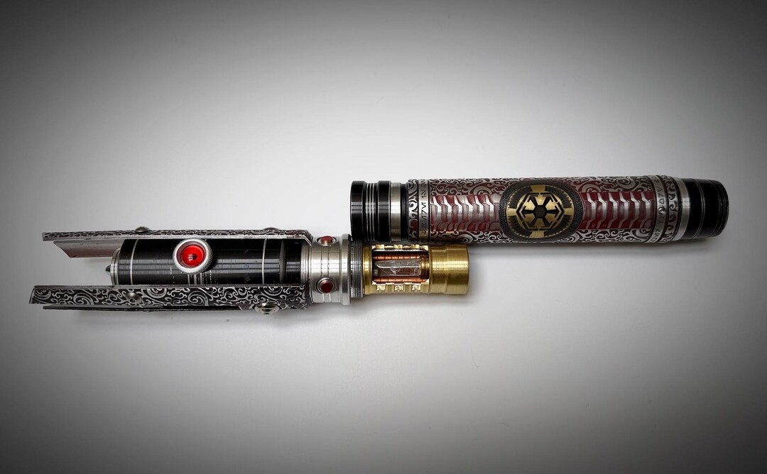 Ready to Ship! One-of-one Sith Saber Hilt! Brass Crystal Chamber! Can ...