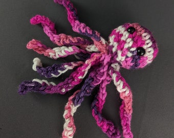 Pink Amigurumi Octopus Toy, Pink Crochet Octopus, Octopus Plushie, Octopus toy, Amigurumi, Kids Gifts, Kids Toy, Handmade toys, crochet toys