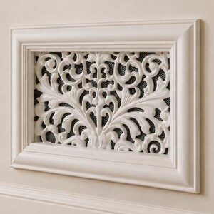 Classic Victorian Period Home Living Room Hallway Heritage Wall and Ceiling Vent Cover 12x8 Inch | Decorative Plaster Air Vent | Handmade UK