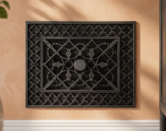 Hilite Victorian Adjustable Vent Cover 10.5x8 inch | Draft-Free Air Vent (Interior & Exterior) | Handmade UK